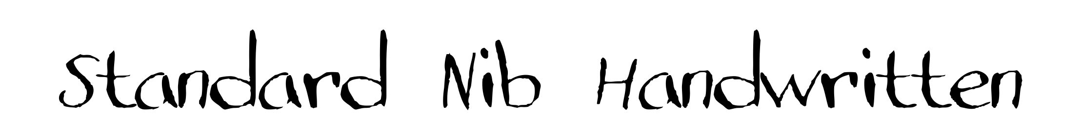 Standard Nib Handwritten
