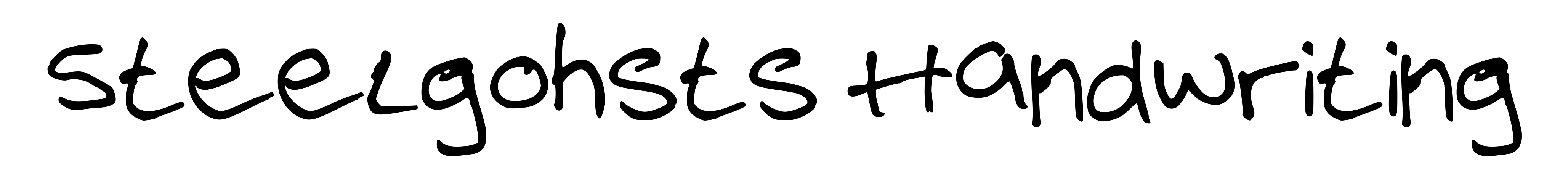 Steelgohsts Handwriting