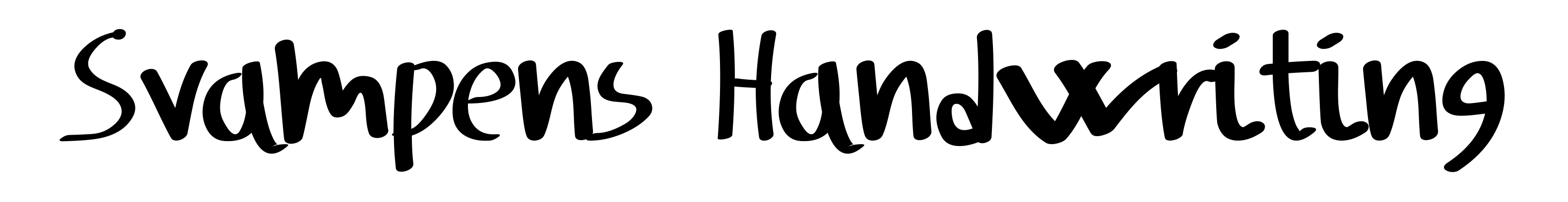 Svampens Handwriting