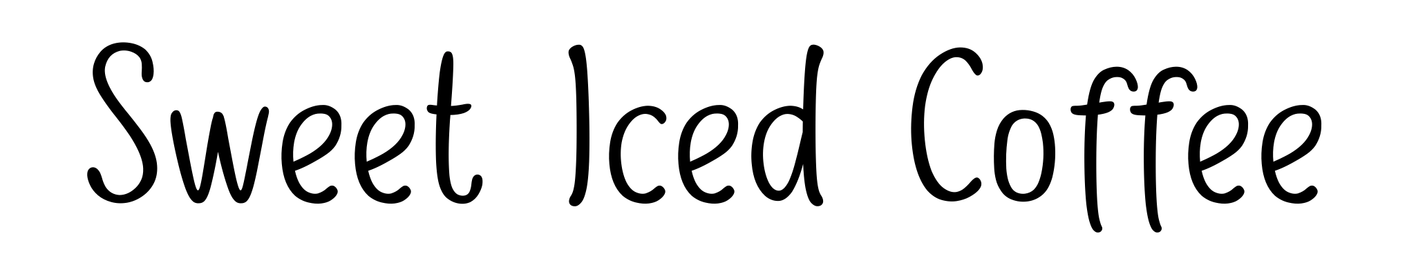 Sweet Iced Coffee
