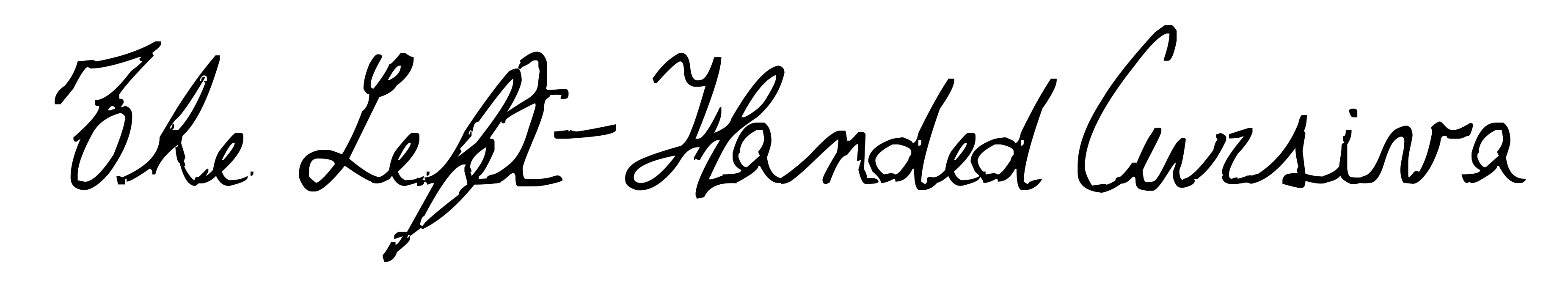 The Left-Handed Cursiva