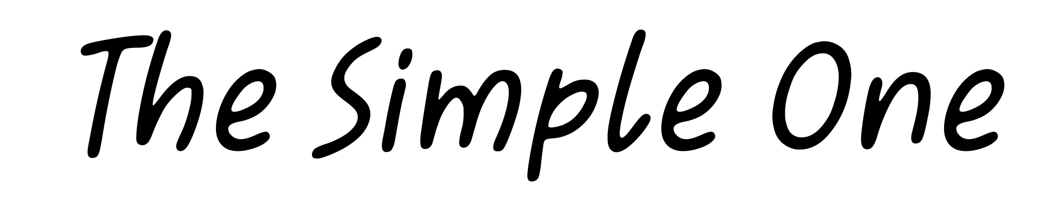 The Simple One