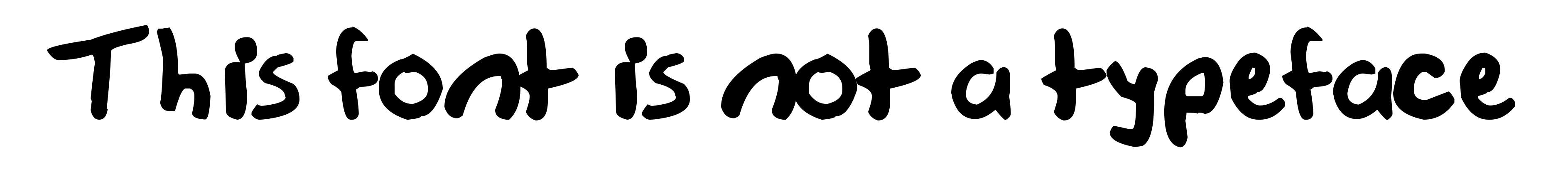 This font is not a typeface