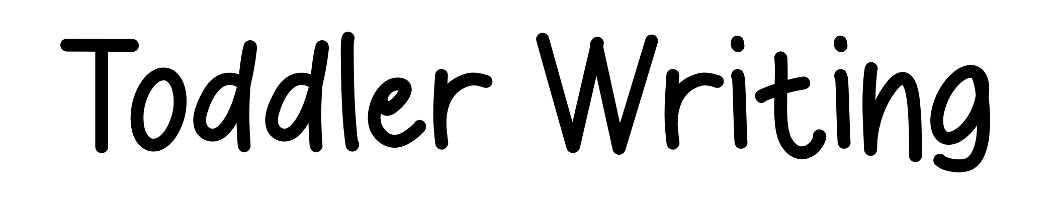 Toddler Writing