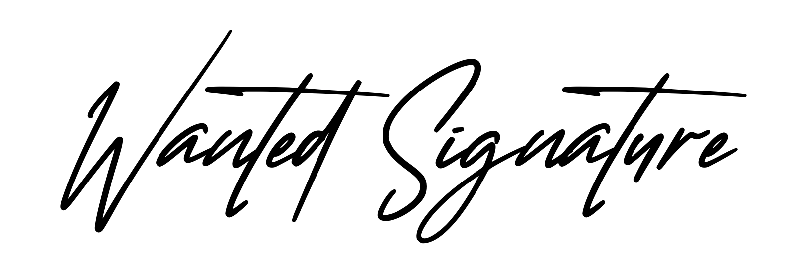 Wanted Signature