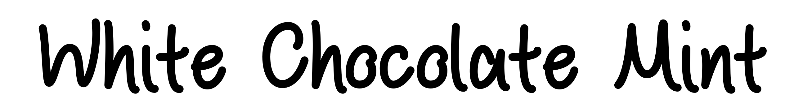 White Chocolate Mint