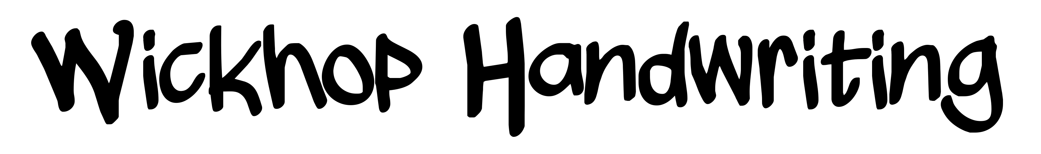 Wickhop Handwriting