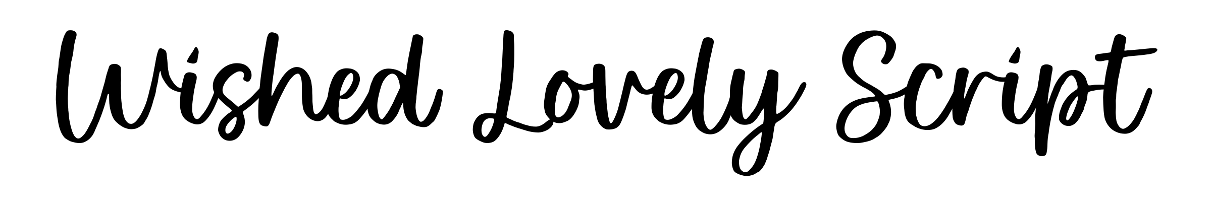 Wished Lovely Script