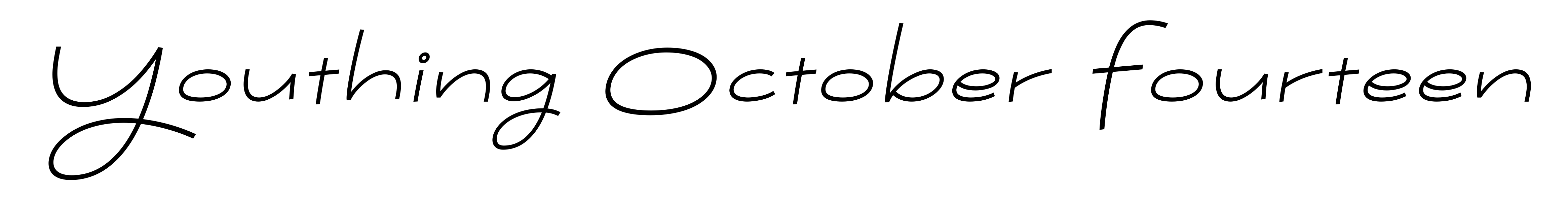 Youthing October Fourteen