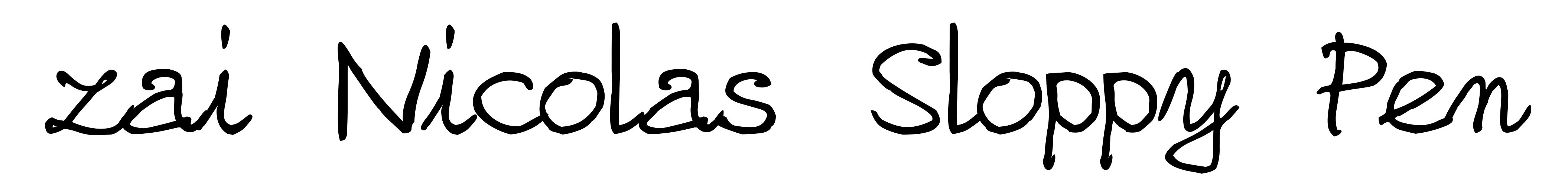 zai Nicolas Sloppy Pen