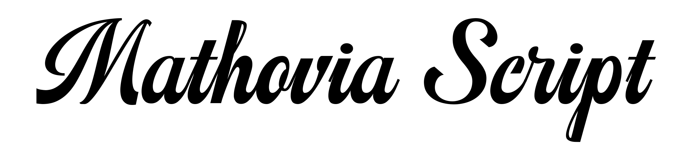 Mathovia Script