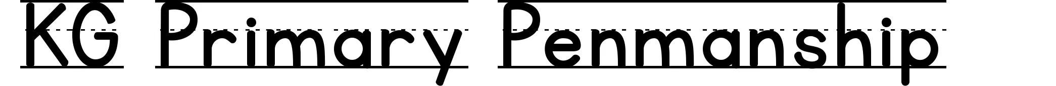 KG Primary Penmanship