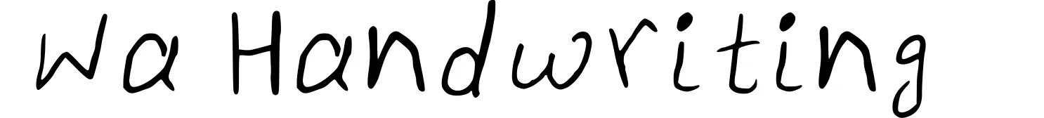 Wa Handwriting