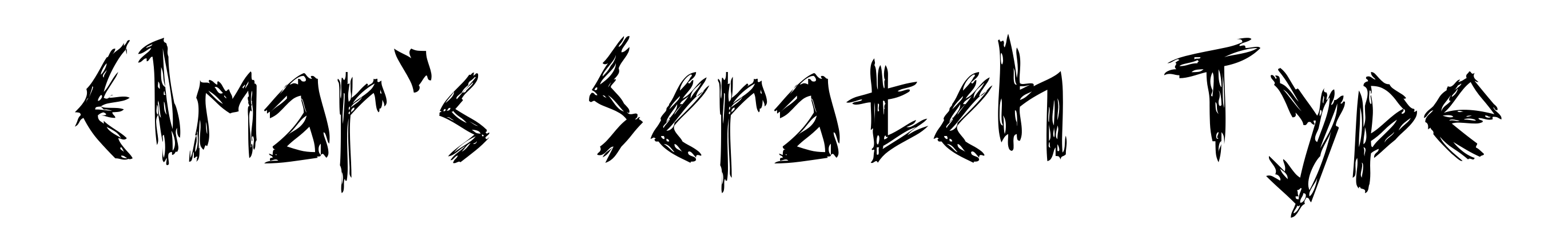 Elmar's Scratch Type