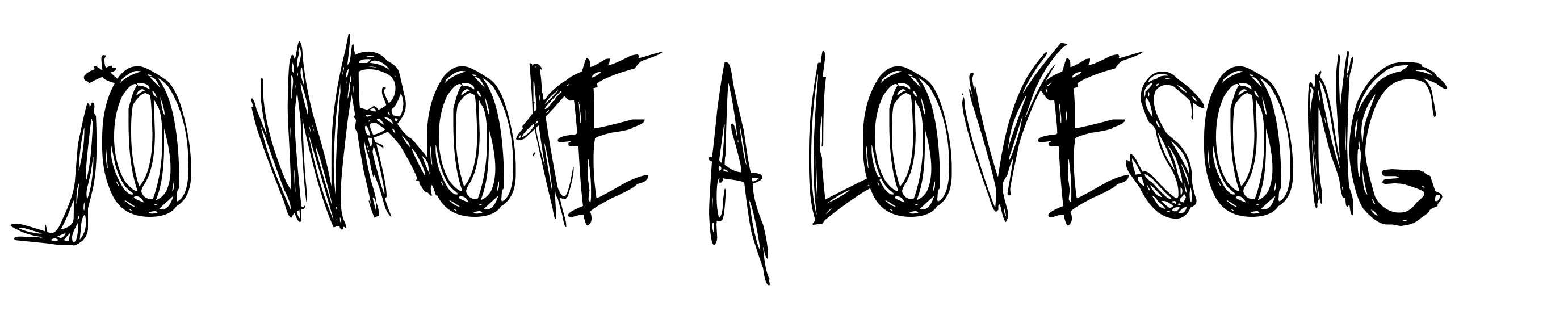 Jo wrote a lovesong
