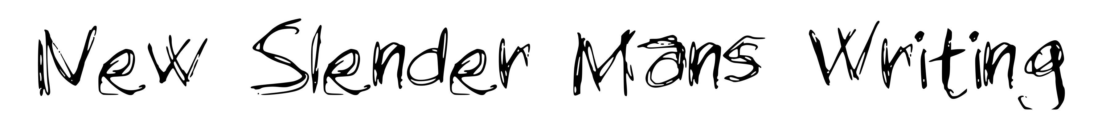 New Slender Mans Writing