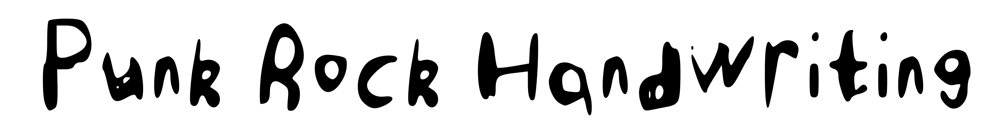 Punk Rock Handwriting