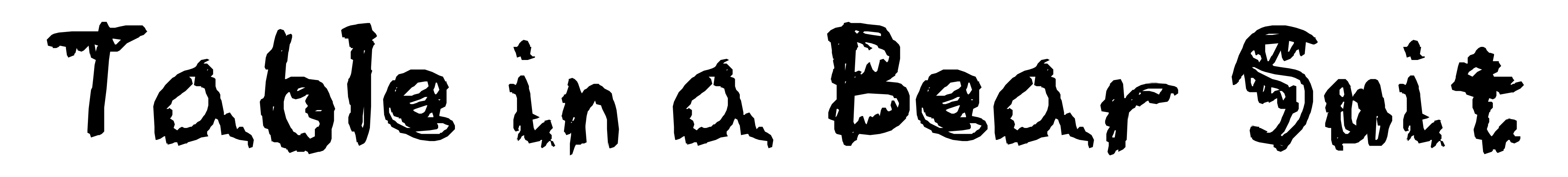 Table in a Bear Suit