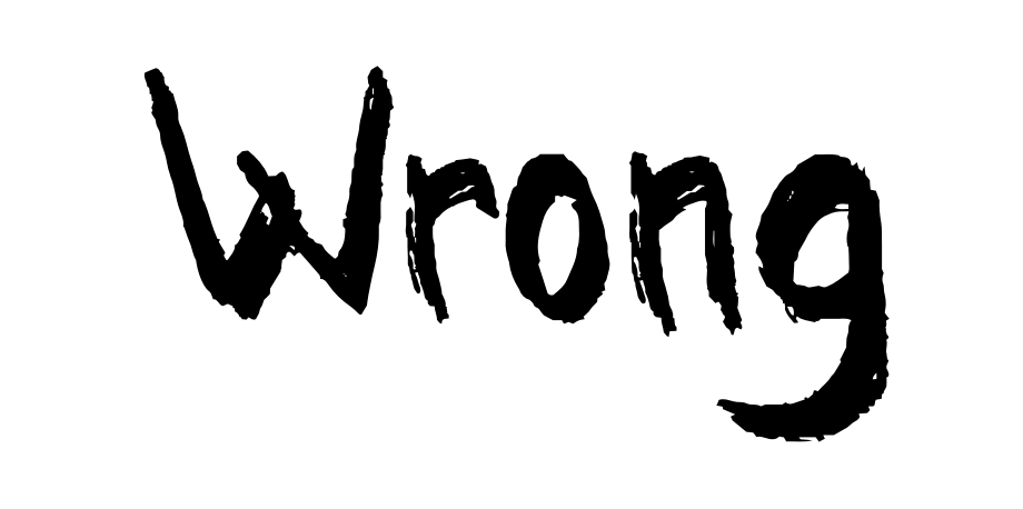 Wrong