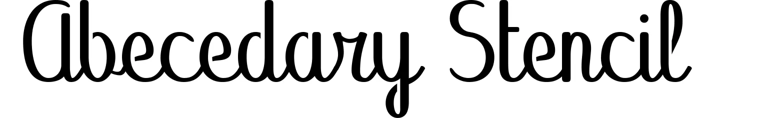 Abecedary Stencil