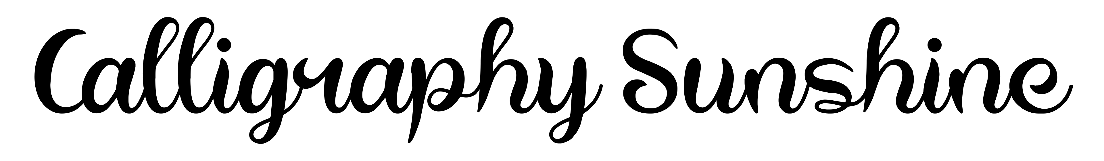 Calligraphy Sunshine