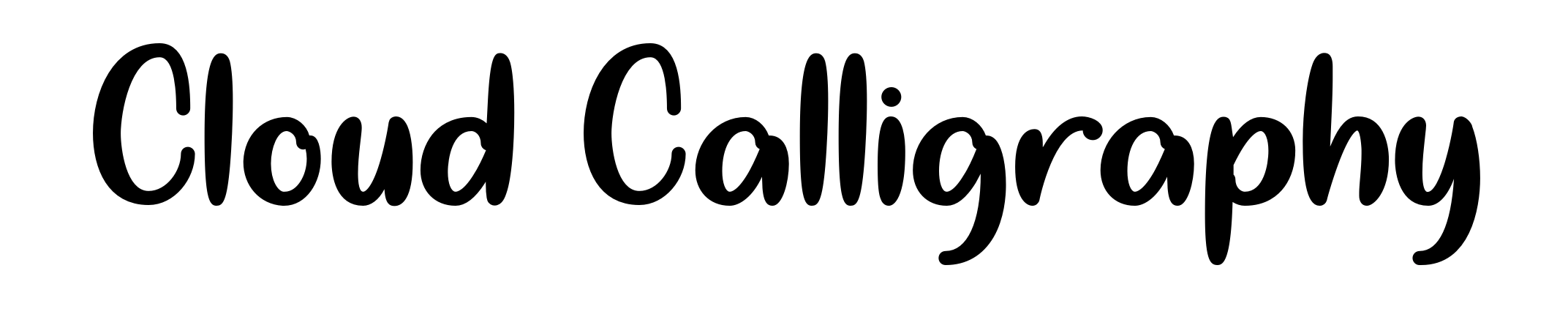 Cloud Calligraphy