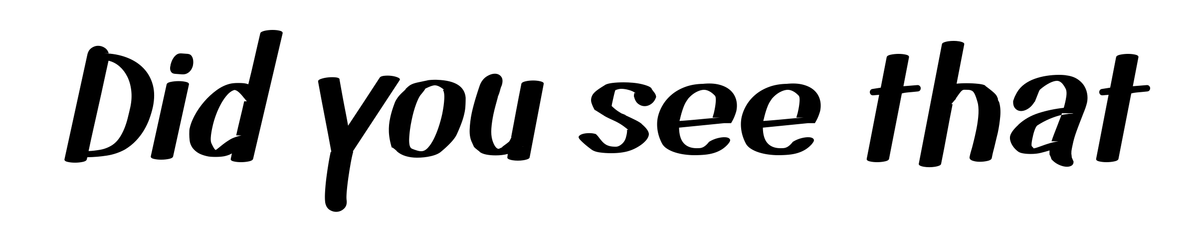 Did you see that