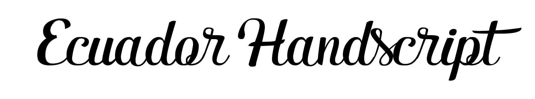 Ecuador Handscript