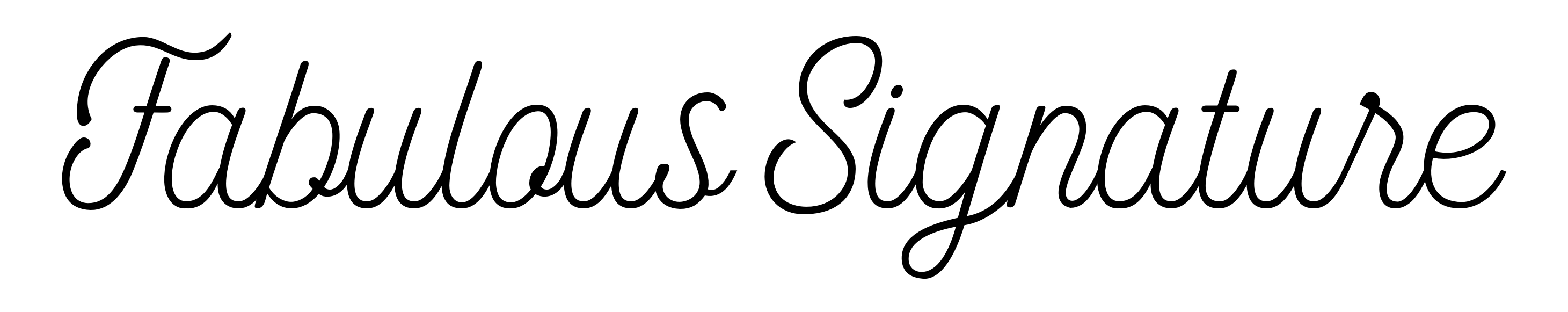 Fabulous Signature