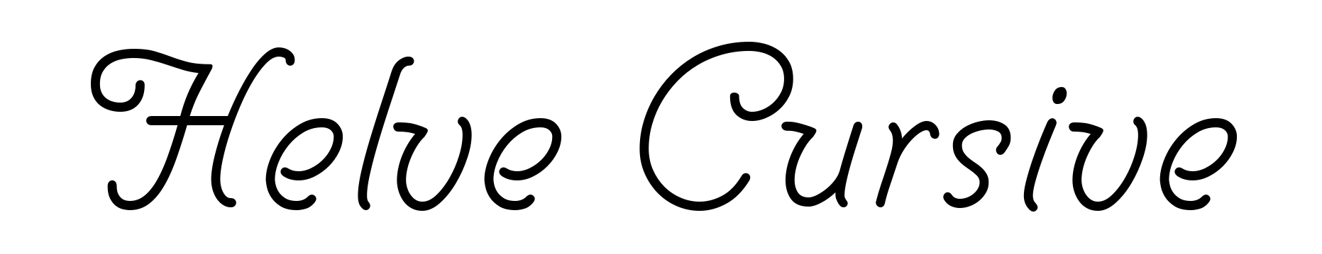 Helve Cursive
