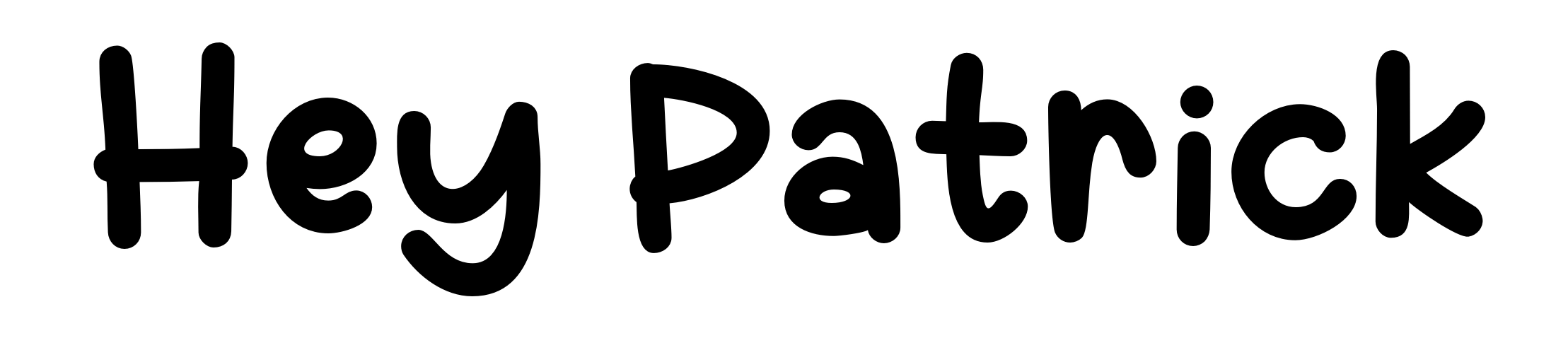 Hey Patrick