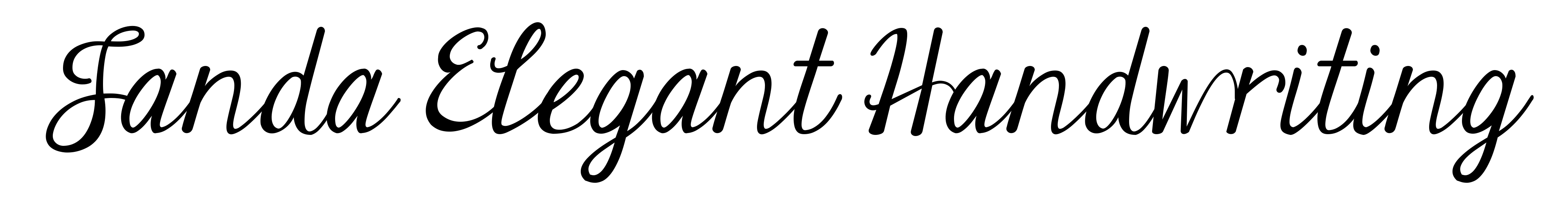 Janda Elegant Handwriting