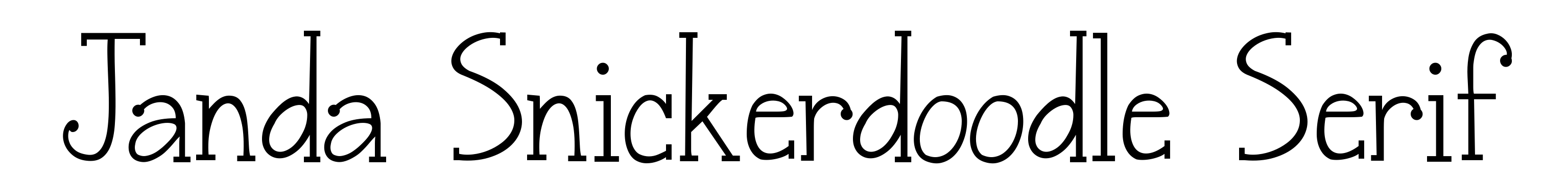 Janda Snickerdoodle Serif