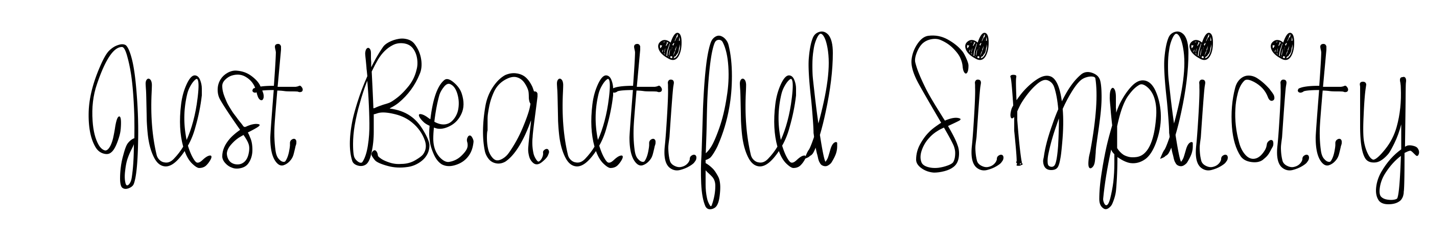 Just Beautiful Simplicity