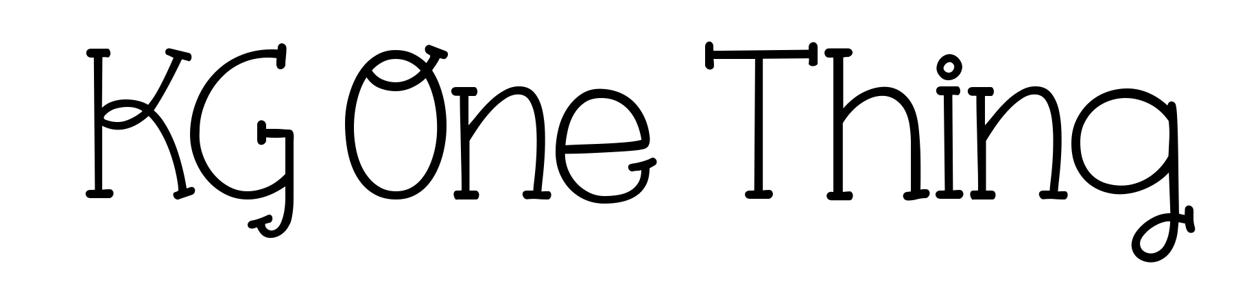 KG One Thing