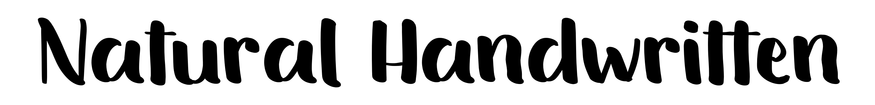 Natural Handwritten