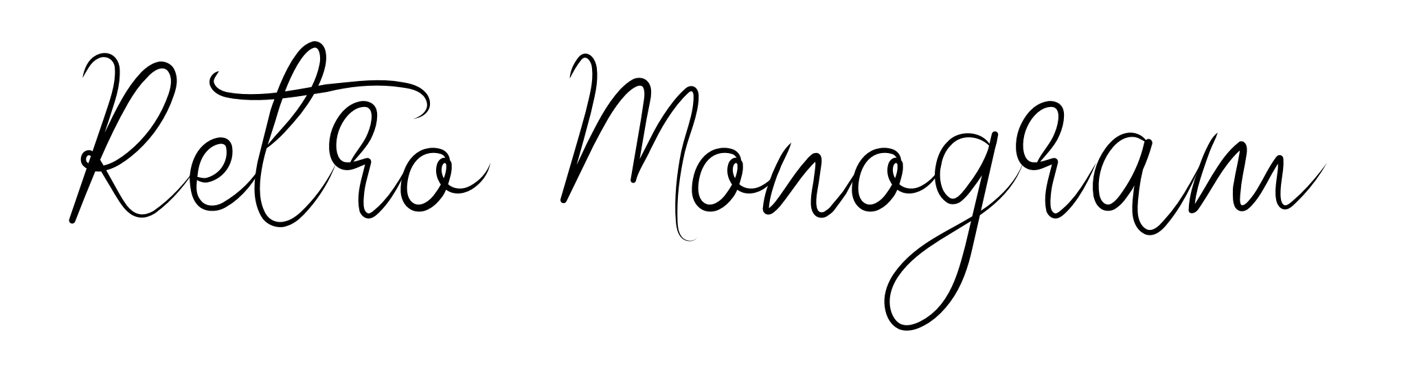 Retro Monogram