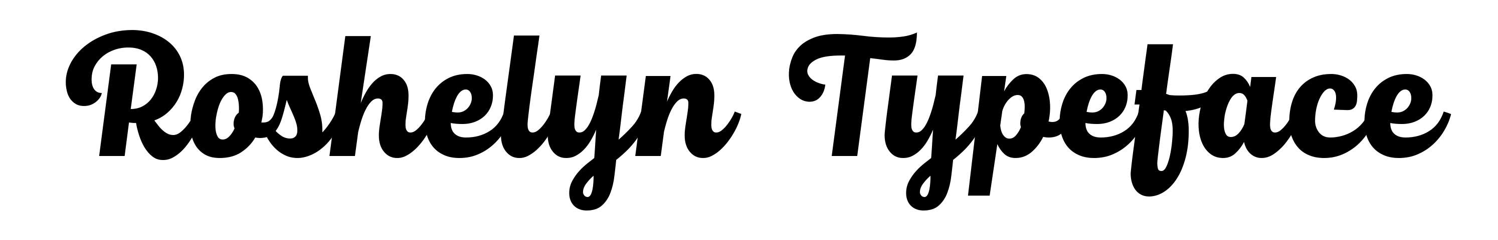 Roshelyn Typeface