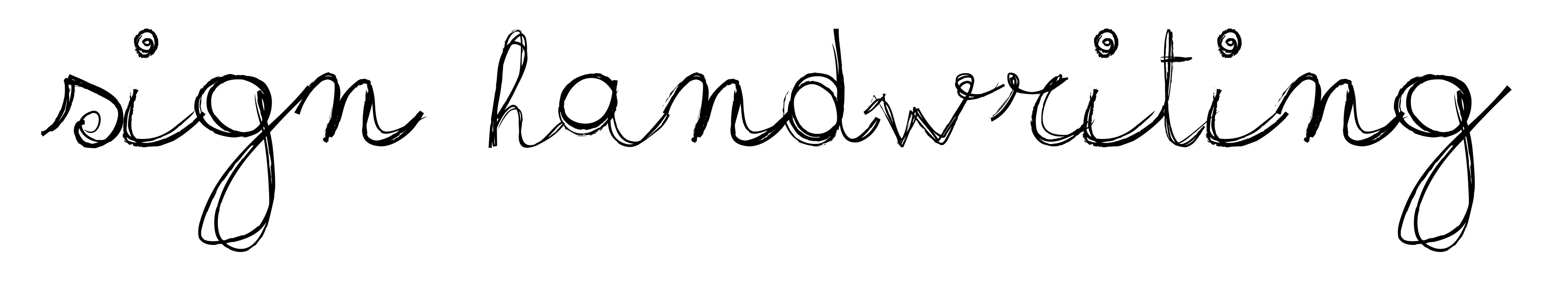 Sign Handwriting