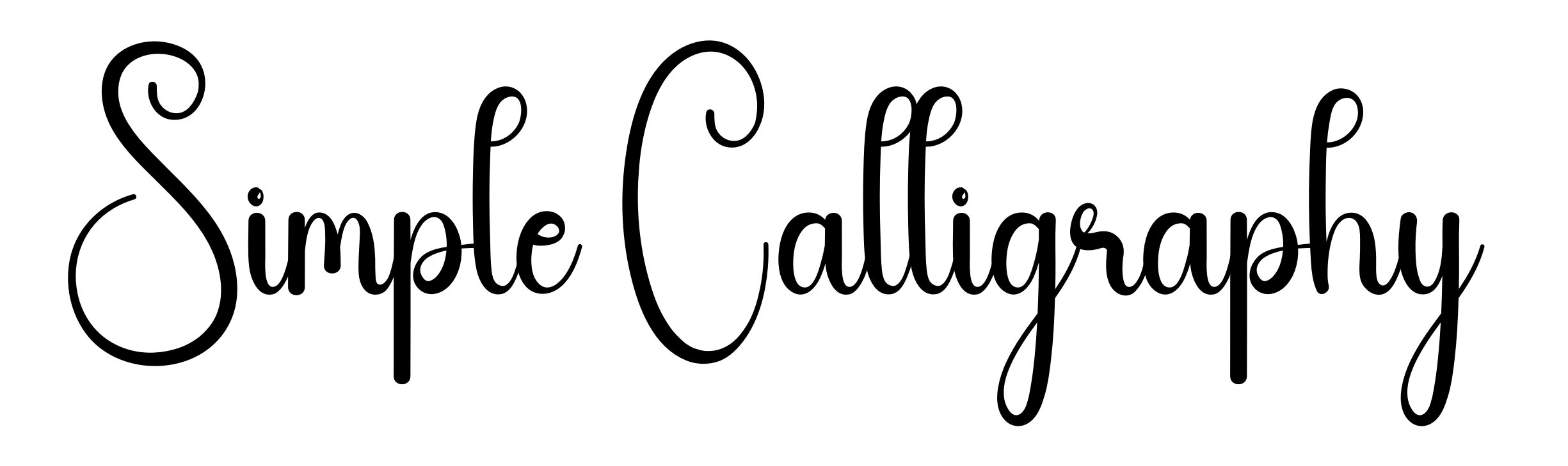 Simple Calligraphy
