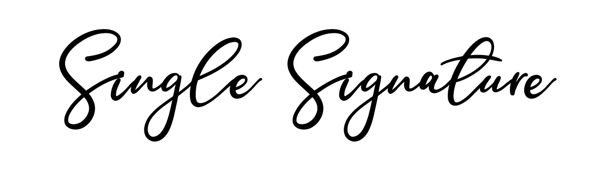 Single Signature