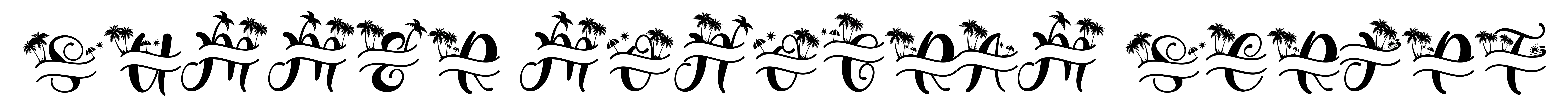 Summer Monogram Script