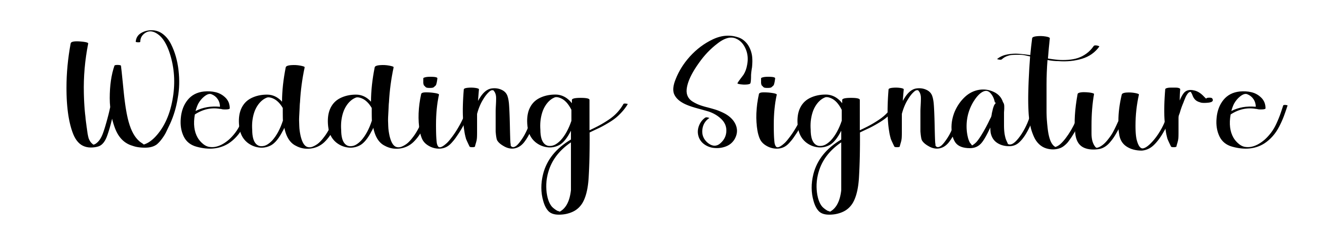 Wedding Signature