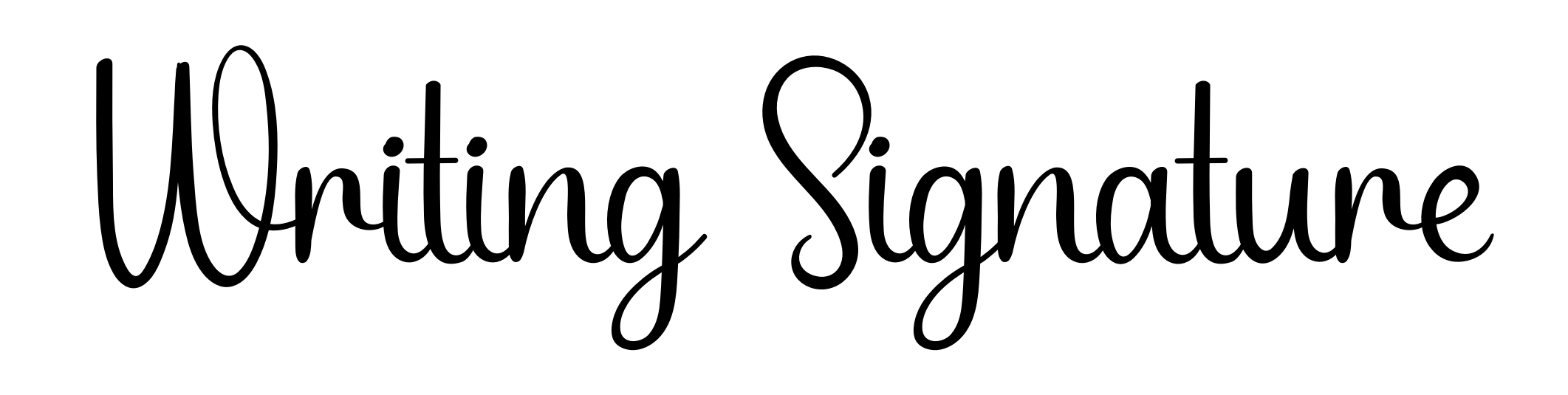 Writing Signature