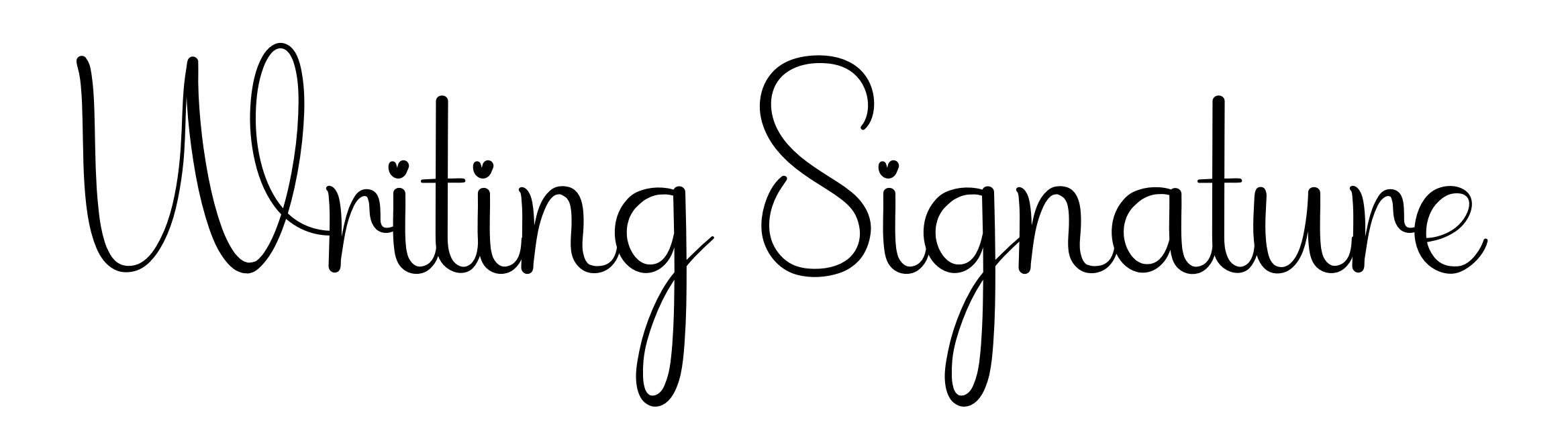 Writing Signature