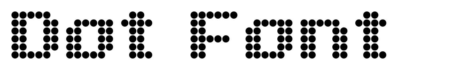 Dot Font