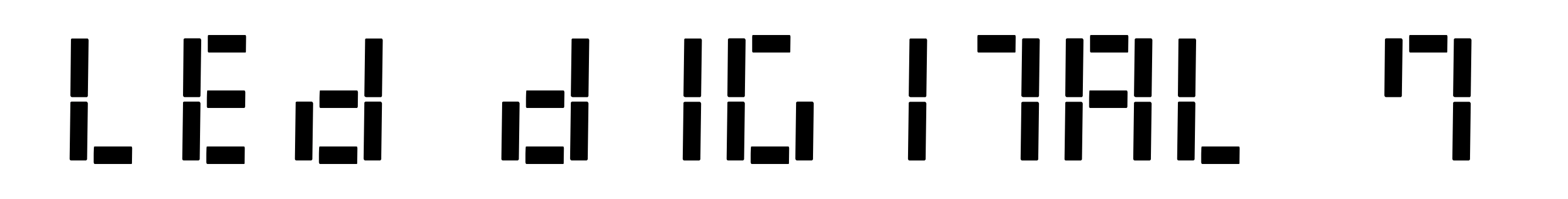 LED Digital 7