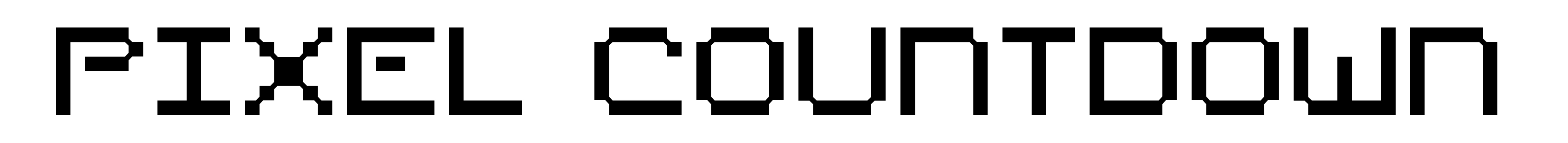 Pixel Countdown