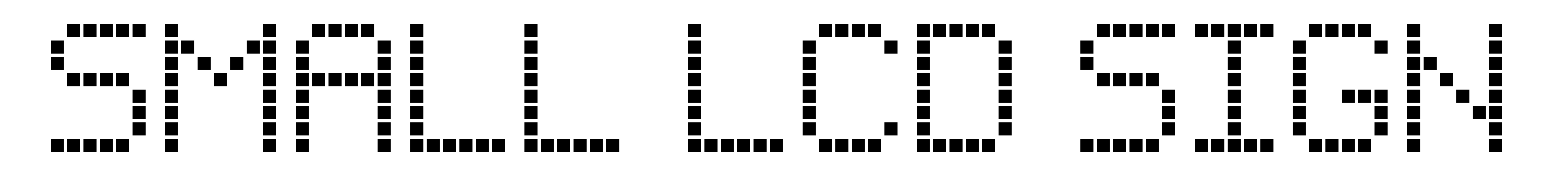 Small LCD Sign