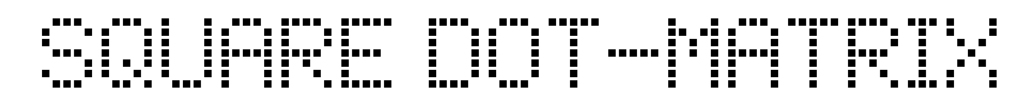 Square Dot-Matrix